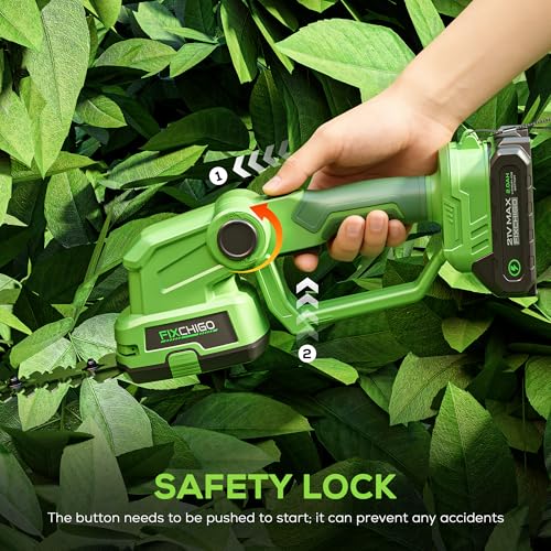 21V Cordless Hedge Trimmer, 2 in 1 Handheld Bush Trimmer with 2 x 2000mAh Batteries + Charger, Electric Grass Shear for Garden Yard Lawn Care, Powerful & Lightweight - size: Hedge Trimmer + 2 Batteries
