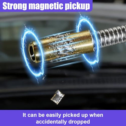 Craedli Flexible Magnetic Pickup Tool, 24" Long Bendable Extension - size: Small Head