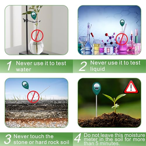 XLUX Long Probe Deep Use Soil Moisture Meter, Water Monitor Indicator Sensor, Hygrometer for Outdoor Indoor Large Pot Plants, Flower, Gardening, Farming - size: 40CM