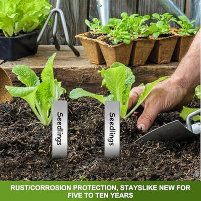 10 Pack Metal Plant Markers Labels 6 Inch