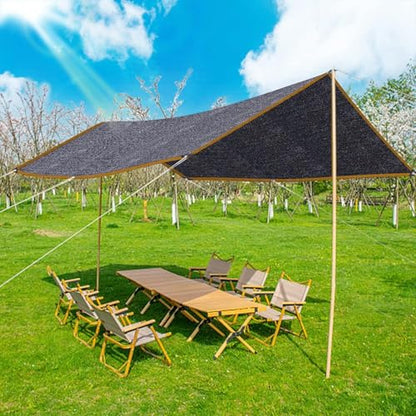 Shade Cloth - for Plants Greenhouse, 70% Sunblock Shade Sails -for Outdoor Garden Pergola Patio Lawn Kennel Chicken Coop Easier to Hang Plant Shade Net Cover - size: 6'x6'