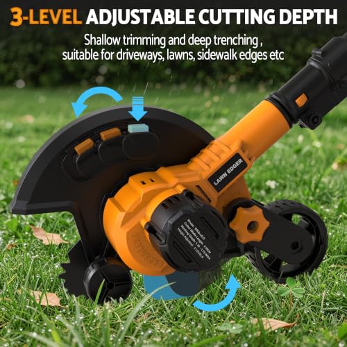 Brusless Lawn Edger Compatible with Dewalt 20V Max Battery (No Battery)