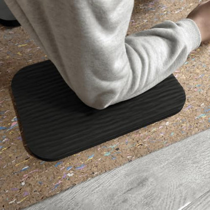 Non‑Slip Yoga Kneeling Pad,Single‑Knee‑Only,11.42"×7.48",Black