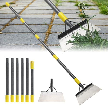 Garden Flat Shovel,Floor Scraper, 88" Long Multifunctional Garden Cleaning Shovel Weeding Tool,Heavy Duty Floor Scraping Tool,Metal Weeding Scraper for Lawn Edging, Snow Ice Removal Scrapers - size: 88"