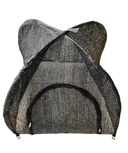 2-Pack Black Pop Up Plant Shade Tent, 22x22x23 Inch 80% Sun Shade Cover - color: Black, size: 22 x 22 x 23 Inch