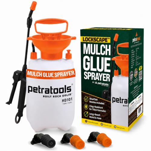 PetraTools LOCKSCAPE Mulch Glue Sprayer 1 Gal - Standard Kit (HD101)