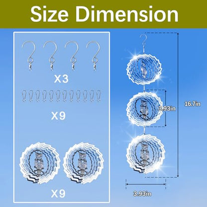 9 PCS Stainless Steel Bird deterrents for Outside,Crow Deterrent,3D Bird Scarer Discs Set Pigeon Deterrent,Bird reflectors to Keep Birds Away Woodpecker Deterrent for House - color: 9 Discs Owl Bird Scare Discs Set