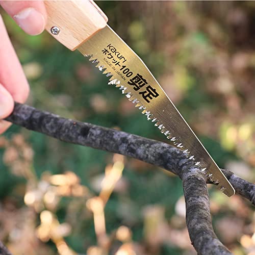KAKURI Mini Folding Pruning Saw 4", Small Japanese Pocket Hand Saw - style: Branch Pruning
