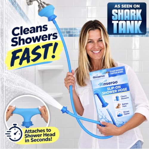 Rinseroo Shower Cleaning Thing Slip-On Handheld Hose Attachment