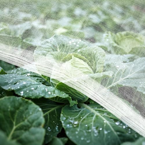 RAINFLOW Garden Insect Netting Pest Barrier - Mesh Netting for Raised Beds