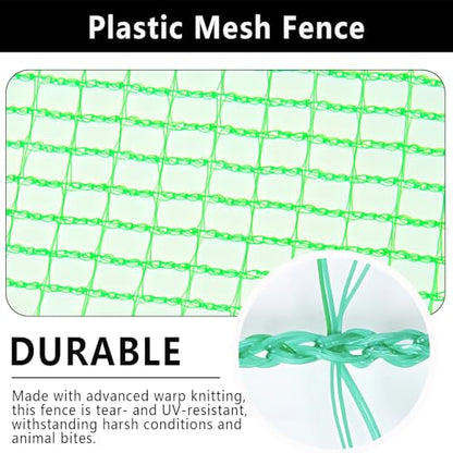 POYEE Deer Fence Netting 5x65ft Plastic Mesh Netting for Garden Protection - color: Green, size: 5x65ft