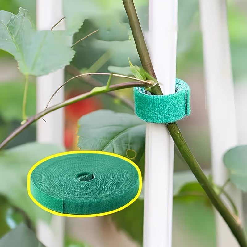 Gardening Plant Ties Self Adhesive Reusable Adjustable 39.4 Inch 3/5/10 Pack for Stems Trellis Vines Indoor Outdoor, 10pcs - size: 10pcs