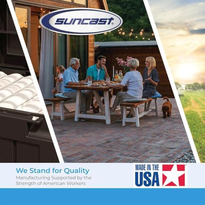 Suncast 7' x 4' Vista Vertical Storage Shed, with Floor, Double Doors