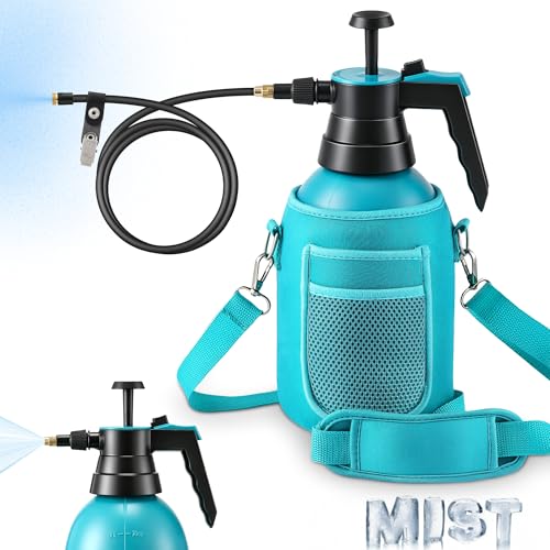 Personal Mister, 2 in 1 Water Spray Bottle with 3.3ft Mist Line, Blue, 2L - color: Blue, size: 2L