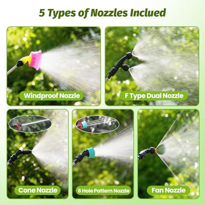 Battery Powered Backpack Sprayer 3.2Gallon, Electric Sprayer with 3-Adjustable Sprayings, Battery Indicator, 5 Nozzles, 41" Retractable Wand, Rechargeable Garden Sprayer for Weed, Lawn&Yard - size: 3.2 Gallon