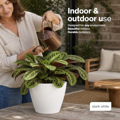 8" Vogue Planter in Stark White - color: Stark White