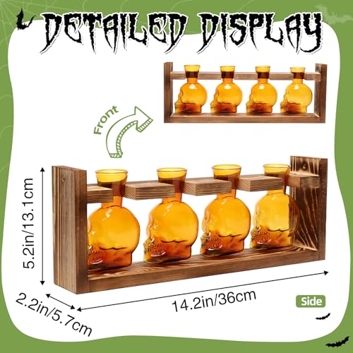 Plant Propagation Stations Halloween Skull Plant Terrarium Kit - color: Amber