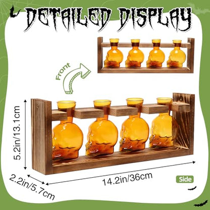 Plant Propagation Stations Halloween Skull Plant Terrarium Kit - color: Amber