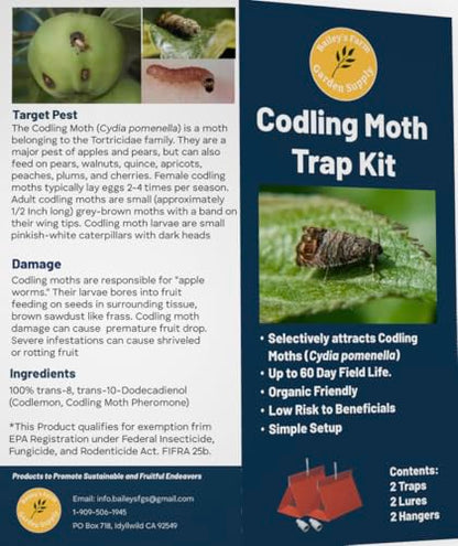 Bailey's Codling Moth Trap Kit, (2-Pack)