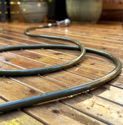 Water Right Polyurethane Garden Hose, 75 Ft, Non-toxic, 1/2” ID, Olive - color: Olive, size: 75-Foot, style: Brass Fittings