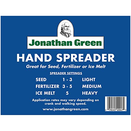 Jonathan Green Hand Broadcast Lawn Spreader - Covers Up to 1,500 Sq Ft - size: No Size