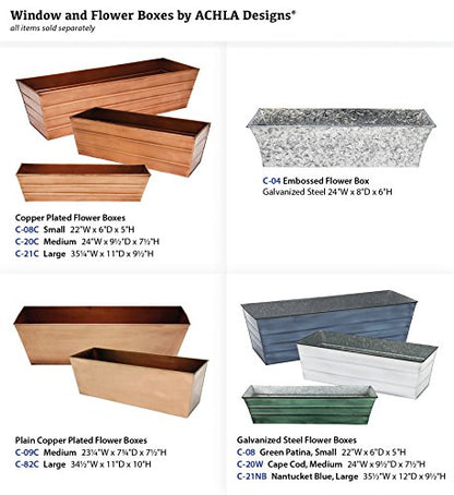 Achla Designs C-21NB Window Box, Large, Blue - color: Blue, size: Large