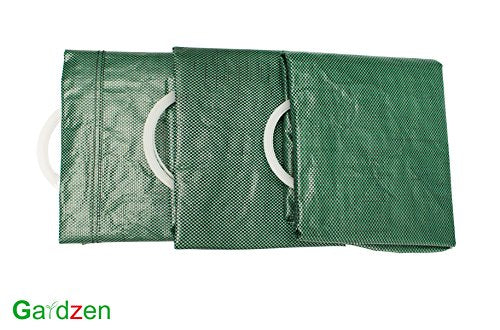 Gardzen 3 Pack Garden Waste Bags 32 40 72 Gallon Reusable Heavy Duty
