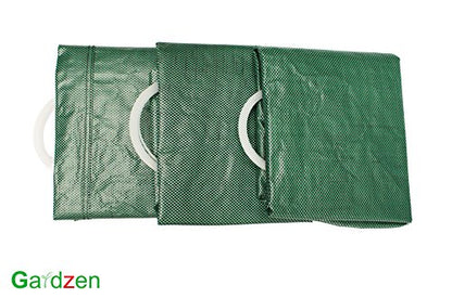 Gardzen 3 Pack Garden Waste Bags 32 40 72 Gallon Reusable Heavy Duty