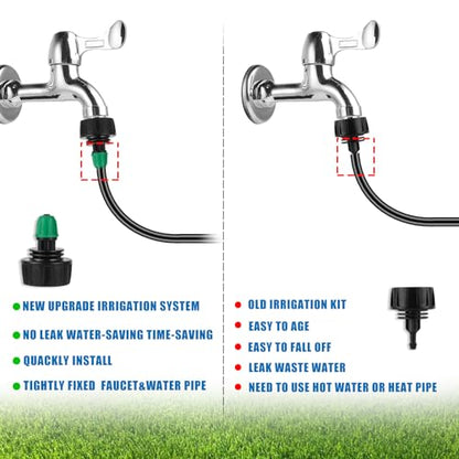 1/4" Lock Barbed Misting Cooling Drip Irrigation System - size: Medium Drip Irrigation Kit
