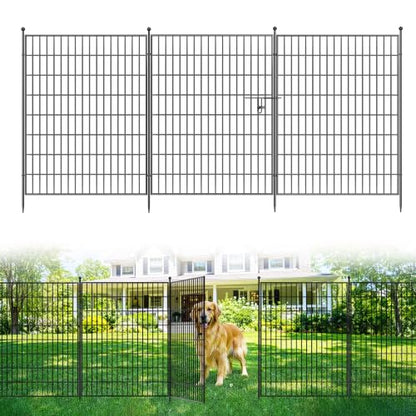 Garvee Garden Fence, 40in(h) x 11.8ft 5 Pack Garden Fencing Animal Barrier