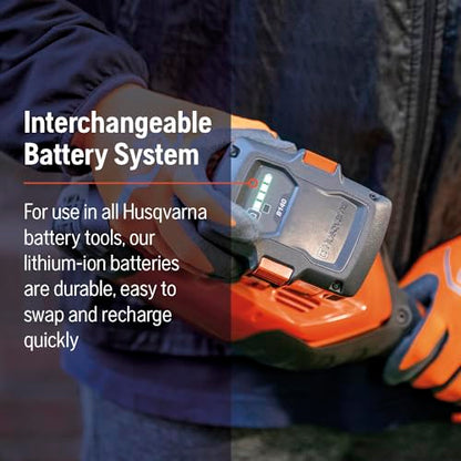 Husqvarna 330iKE Combi Switch + Lawn Edger Attachment, Electric Edger with Battery and Charger Included, 970701202
