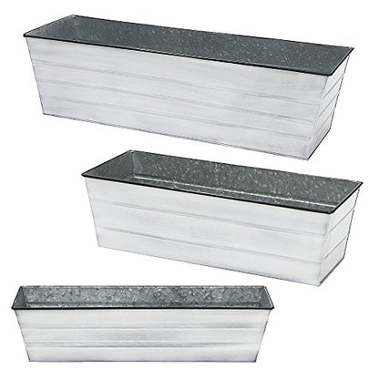 Achla Designs C-21W Window Box, Large, White - color: White, size: Large