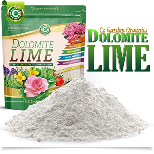 Organic Dolomite Lime 10LB - Made in USA - OMRI Listed - Garden Soil Amendment Fertilizer for Plants. Calcium/Magnesium Additive. Raise & Stabilize pH - Earthbox Tomatoes & Peppers Blossom End Rot - size: Cz Garden Organics Dolomite Lime 10LB