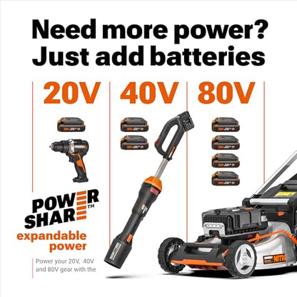 WORX Cordless Pole Hedge Trimmer, 20V 20" Bush Trimmer, WG252.9 - style: 20" 20V Hedge Trimmer/Tool Only