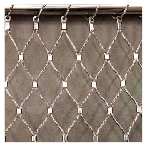 304 Stainless Steel Wire Rope Mesh, 3.3x3.3FT Wire Rope Nets - size: 3.3x3.3FT