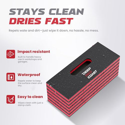 Folding Kneeling Pad, 47 x 15.8 Inch - color: Red