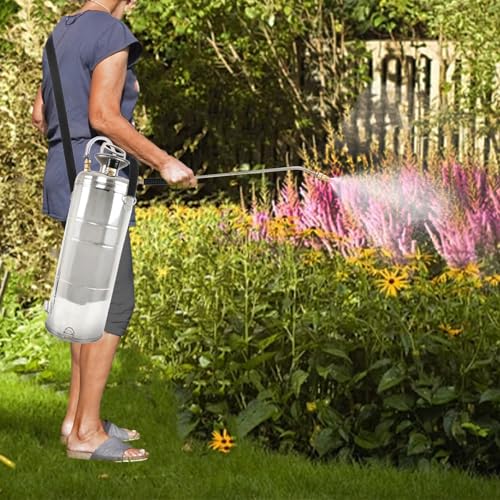 Hand Pump Sprayer Stainless Steel Sprayer for Indoor and Outdoor - size: 1 Gallon