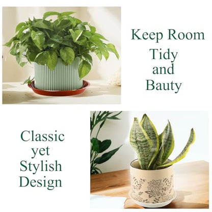 30 Pack Plant Saucer 5 Inches Plastic Drip Trays to Catch Water, Light Grey - color: Light Grey, size: 5 inch