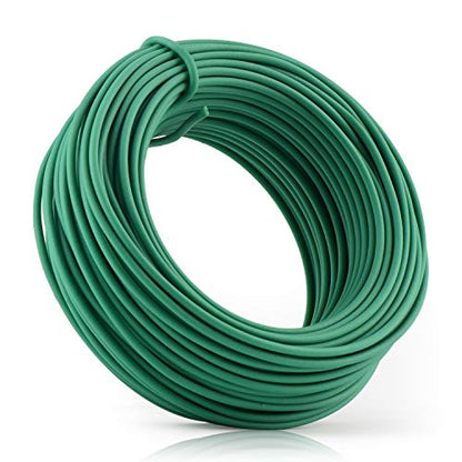 YDSL 66 Feet Soft Plant Tie, Green Twist Garden Ties for Plants, Office Organization and Home(Diameter - 2.5MM) - size: 66feet