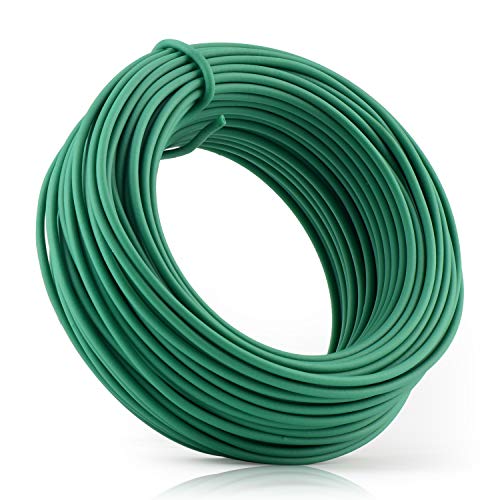 YDSL 66 Feet Soft Plant Tie, Green Twist Garden Ties for Plants, Office Organization and Home(Diameter - 2.5MM) - size: 66feet