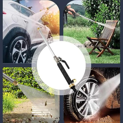 High Pressure Washer Extension Wand, Upgraded 2-in-1 Hydro Jet Hose Nozzle High Pressure for Car, 2026 New Water Arrow Sprayer, Jet Gutter Cleaning Tools for Patio Garden Outdoor Cleaning, Blue