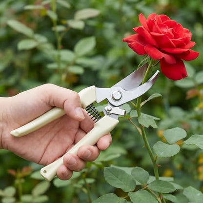 1Pc Straight Garden Shears with Safety Lock, Plant Pruning Scissors - color: 1pc- Straight Pruning Scissors