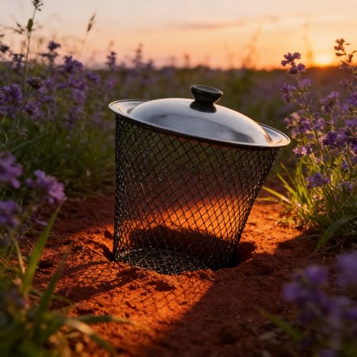 Totority Inground Worm Compost Bin 2 Pack with Lids Ventilated Compost Bins for Garden Waste Kitchen Scraps Backyard Recycling Soil Improvement Patio Use