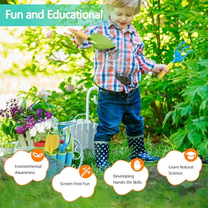 FITNATE Kids Garden Tools Set,6 PCS, Aged 3+