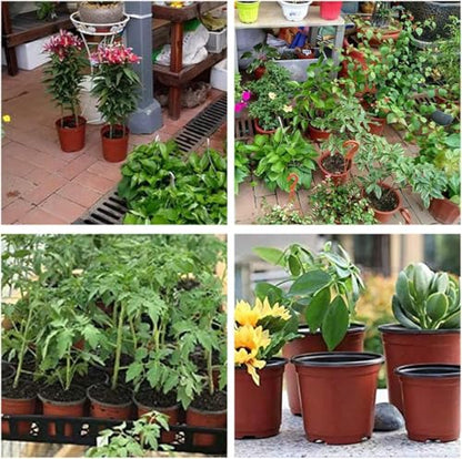 100 PCS Plastic Nursery Pots 4 Inch - style: 4 Inch