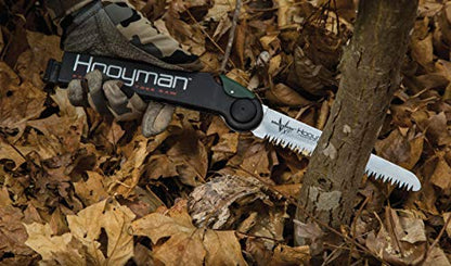 Hooyman Extendable Tree Saw with Compact Design, Detachable Handsaw and Telescoping Pole, No-Slip H-Grip, Impulse Hardened Teeth, and Wrist Lanyard for Tree Trimming, Hunting, Camping, and Outdoors - style: Megabite Extendable Saw Replacement Blade