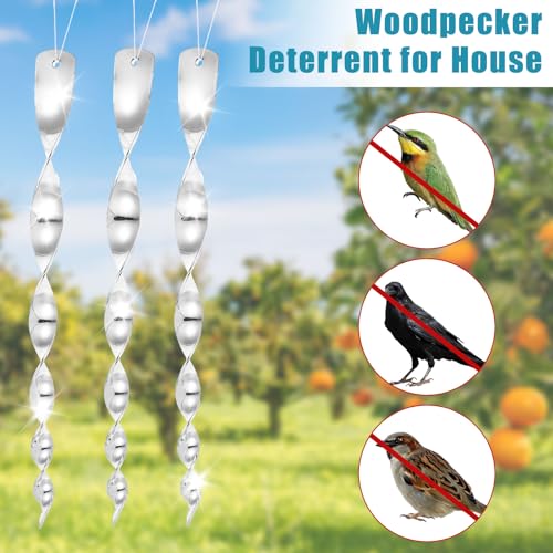 20 Pcs Woodpecker Deterrent for House Outside to Keep Birds Away from House