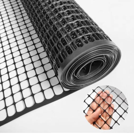 PotatoLife Black Plastic Garden Fence, Hardware Mesh, 40'' x 50' - color: Black, size: 40'' x 50'