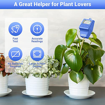 Dr.meter Soil Moisture Meter for Plants, Plant Water Gauge Test Kit - color: Blue