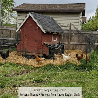 Bird Netting for Chicken Coop 50x100 FT, 1" Chicken Run Cover Net - size: 50X100 FT